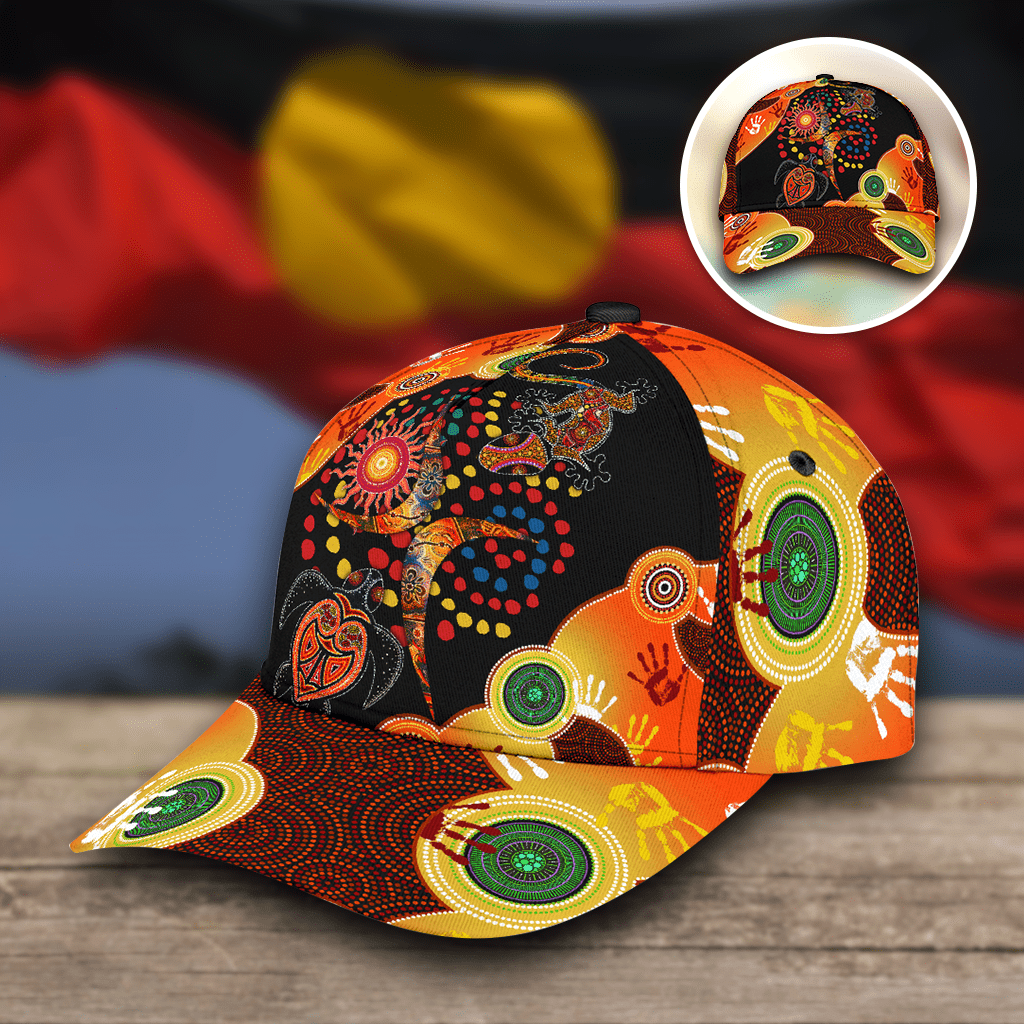 Aboriginal Naidoc Week 202 Turtle Lizard Classc Cap Trucker Hats Custom Hats Gifts For Men & Women