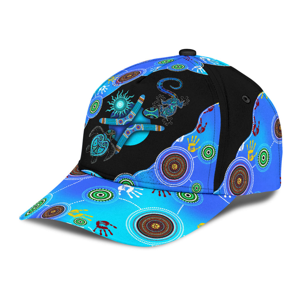 Aboriginal Naidoc Week Blue Turtle Lizard Classic Cap Trucker Hats Custom Hats Gifts For Men & Women