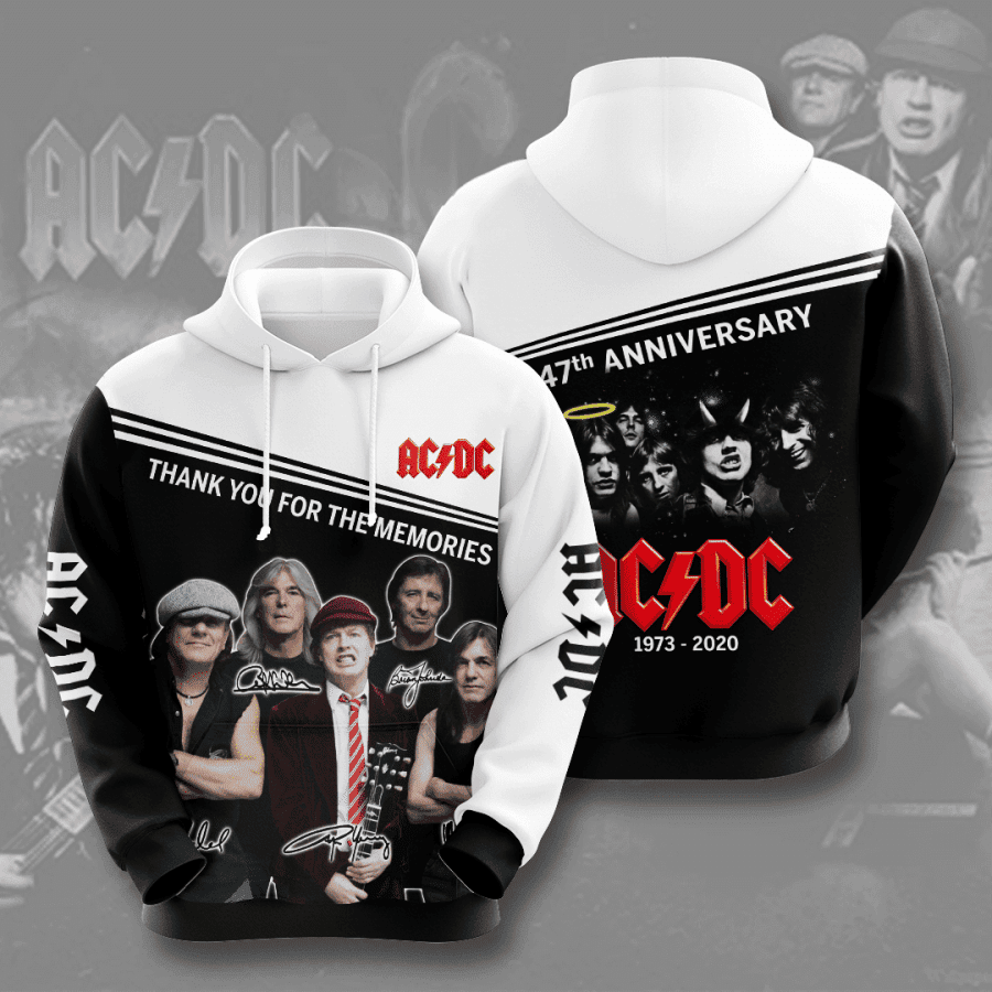 ACDC 3D All Over Print Hoodie, Zip Hoodie