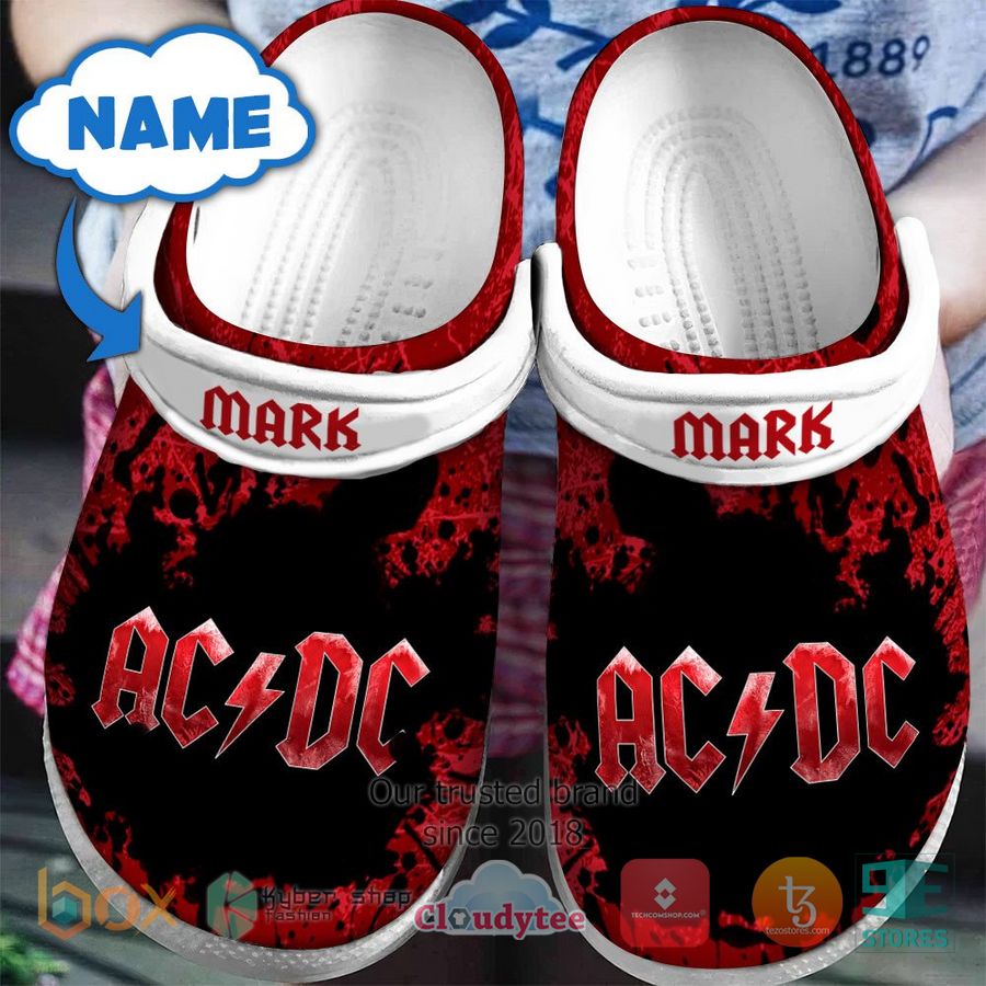 AC/DC Band Music Crocs Crocband Clogs Shoes Comfortable For Men Women and Kids