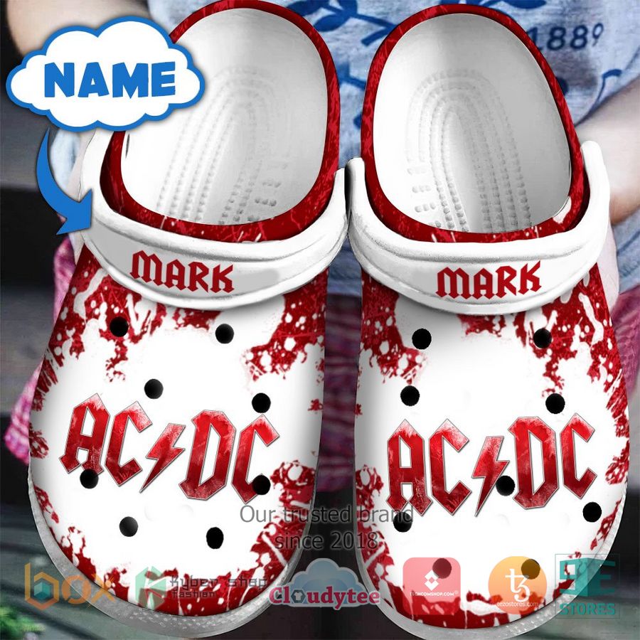AC/DC Band Music Crocs Crocband Clogs Shoes Comfortable For Men Women and Kids