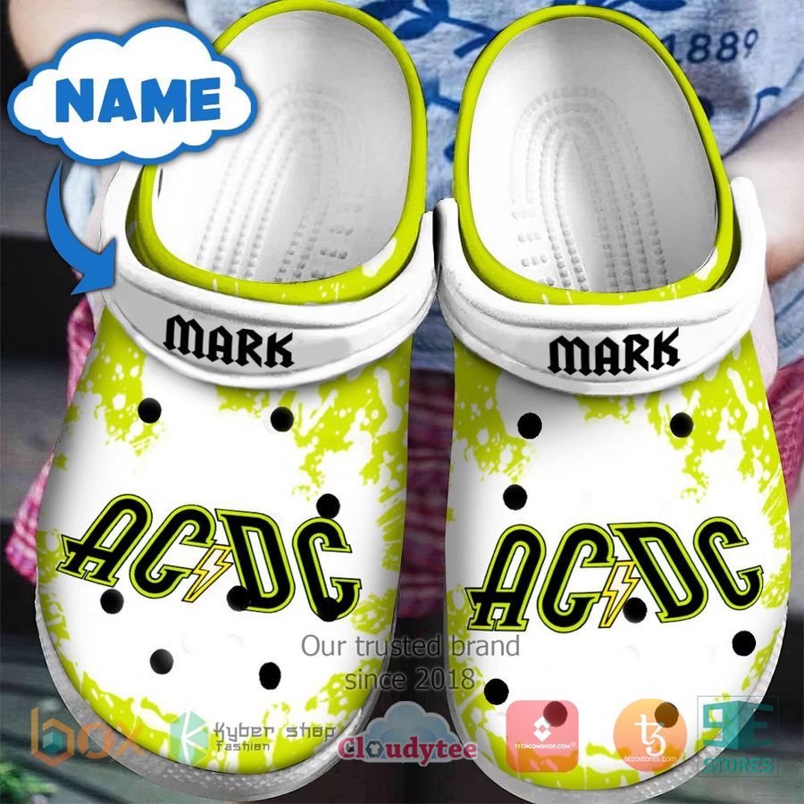 AC/DC Band Music Crocs Crocband Clogs Shoes Comfortable For Men Women and Kids