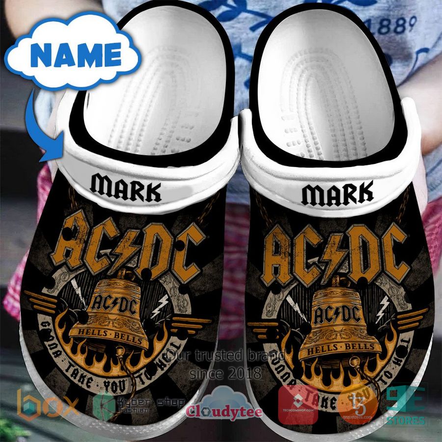 AC/DC Band Music Crocs Crocband Clogs Shoes Comfortable For Men Women and Kids