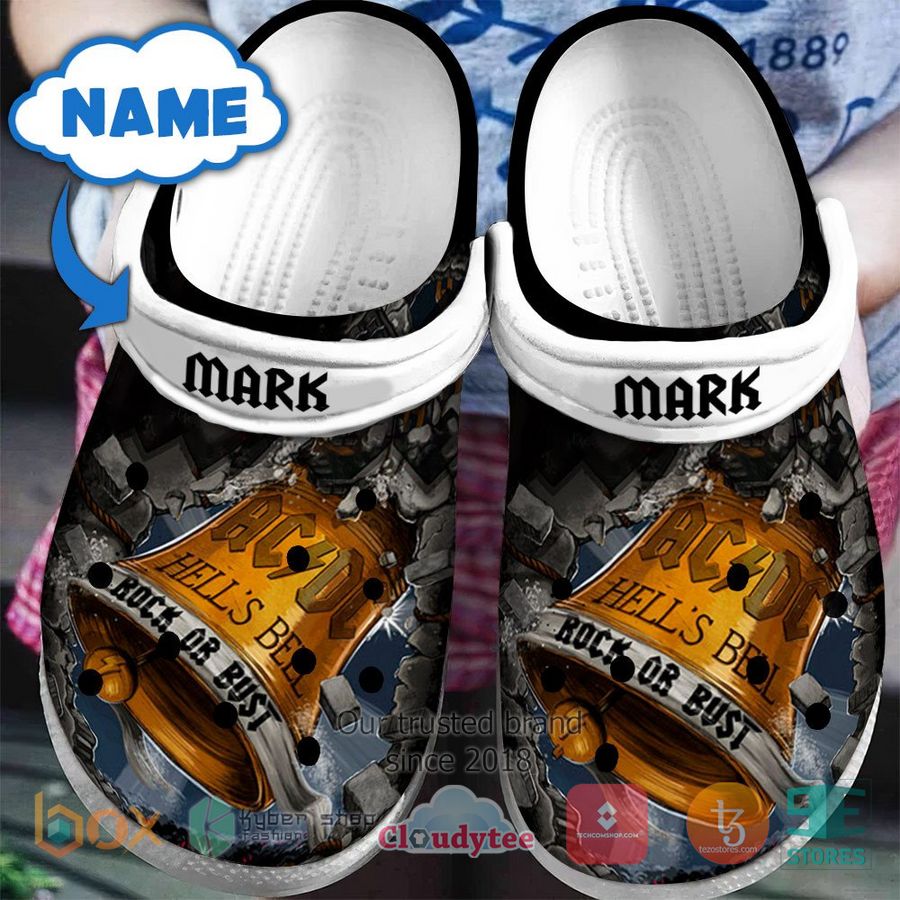 AC/DC Band Music Crocs Crocband Clogs Shoes Comfortable For Men Women and Kids