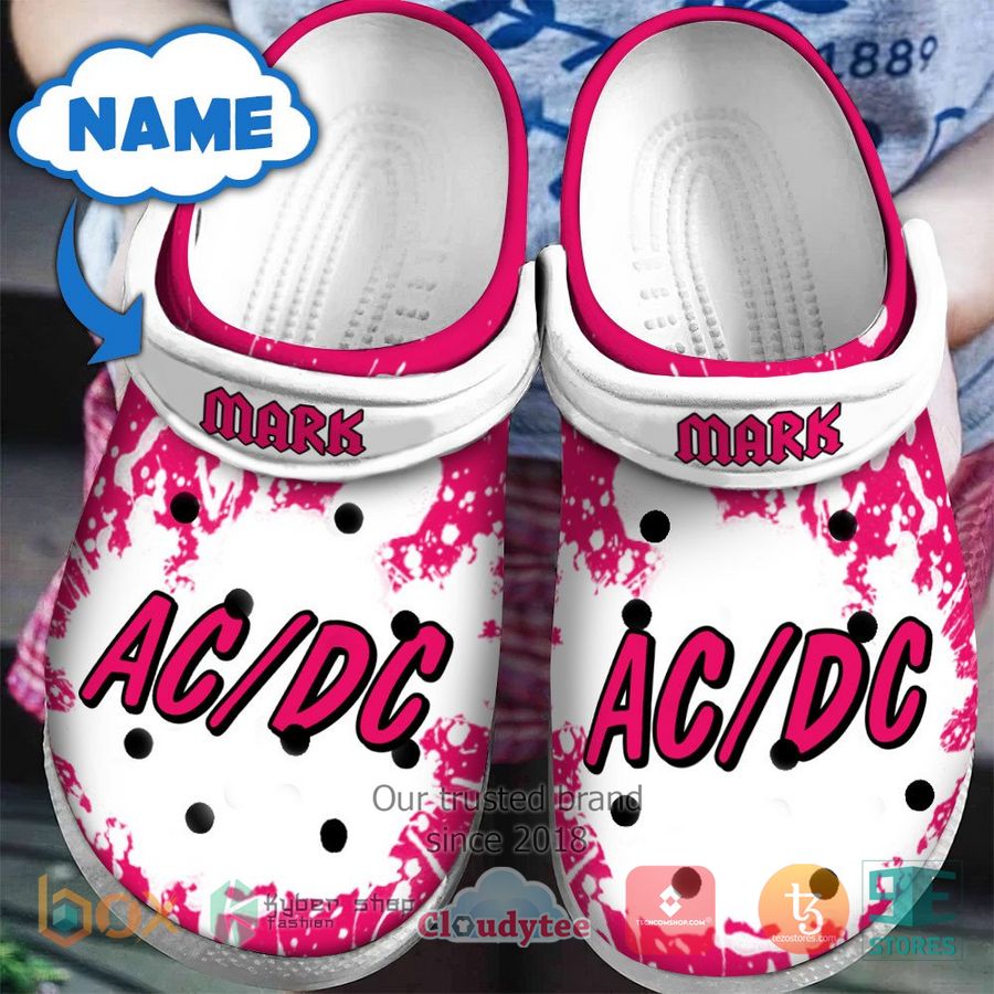 AC/DC Band Music Crocs Crocband Clogs Shoes Comfortable For Men Women and Kids
