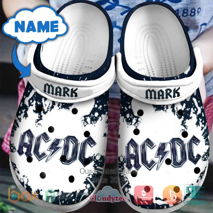 AC/DC Band Music Crocs Crocband Clogs Shoes Comfortable For Men Women and Kids