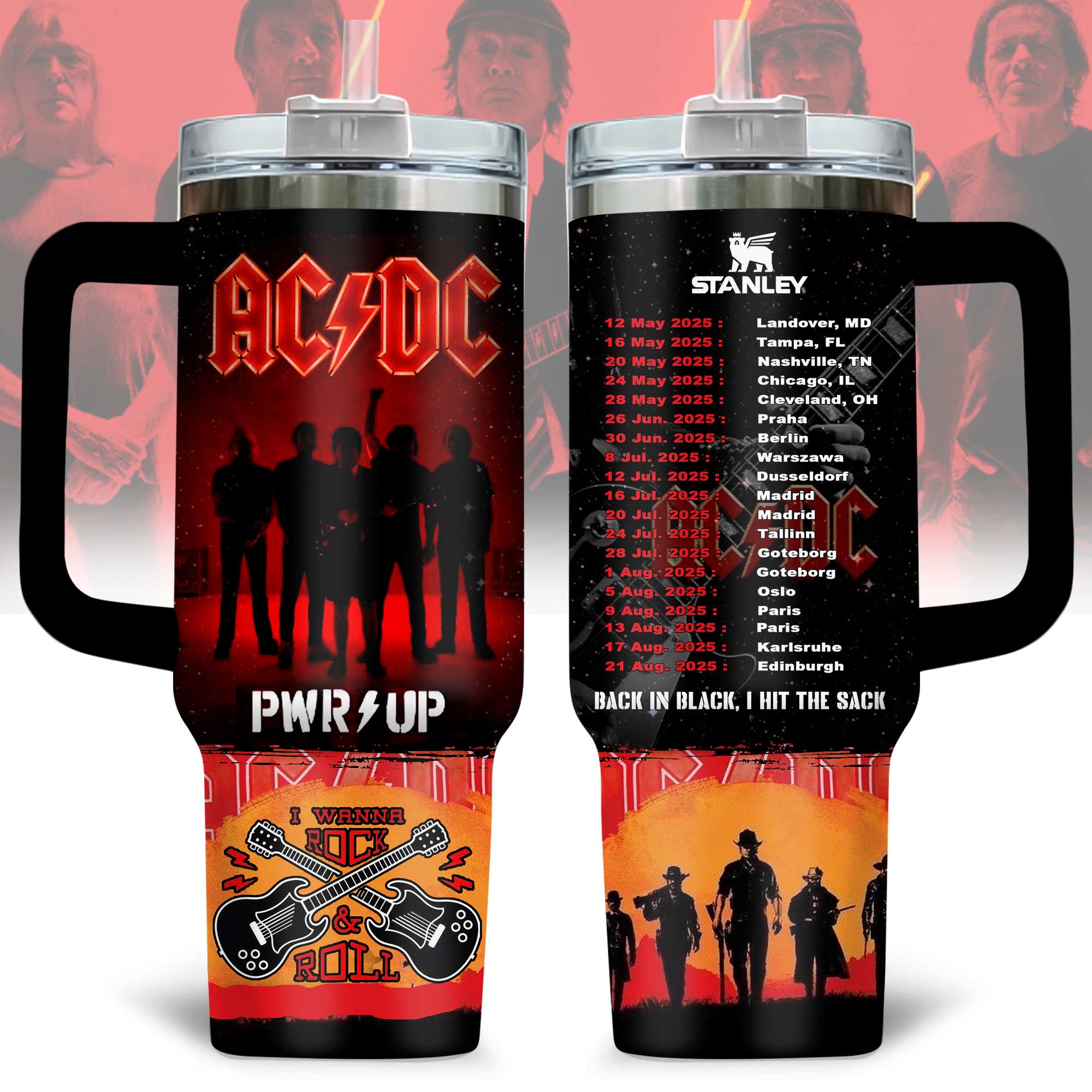 AC/DC Music Custom Stanley Cup 40 oz 30 oz Tumbler With HandleTVC2301170