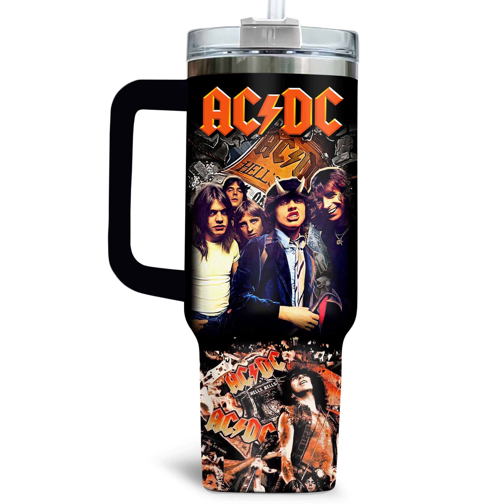 AC/DC Music Custom Stanley Cup 40 oz 30 oz Tumbler With HandleTVC2301174 - Image 2