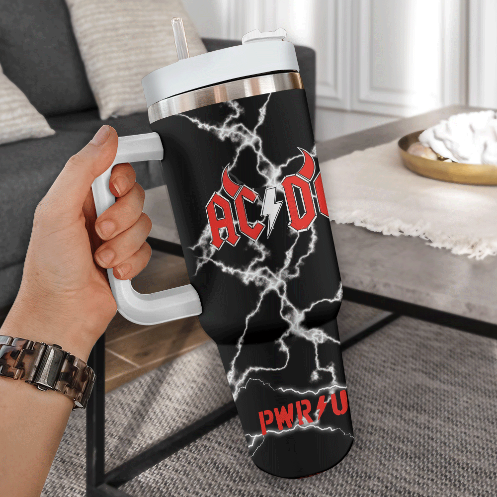 AC/DC Music Custom Stanley Cup 40 oz 30 oz Tumbler With HandleTVC2301246 - Image 2