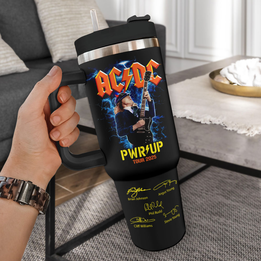 AC/DC Music Custom Stanley Cup 40 oz 30 oz Tumbler With HandleTVC2301248 - Image 2
