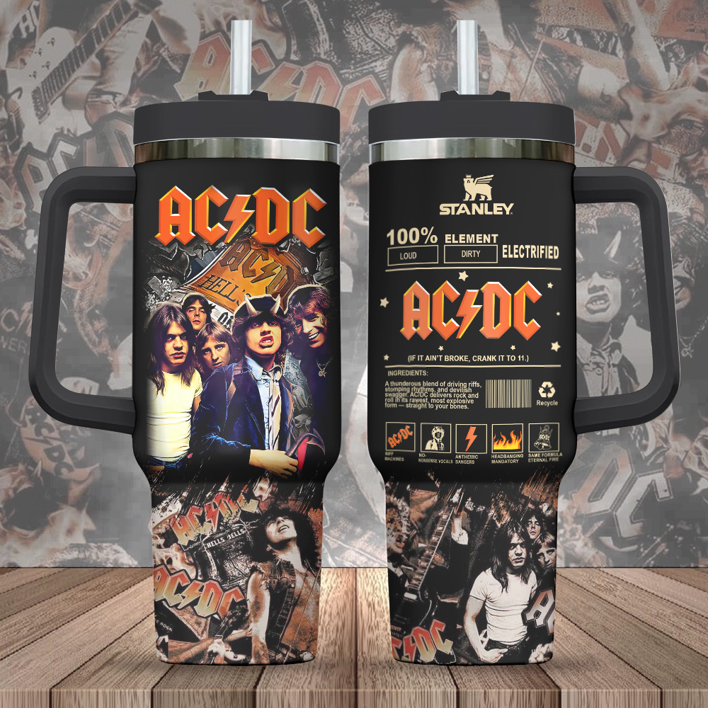 AC/DC Music Custom Stanley Cup 40 oz 30 oz Tumbler With HandleTVC2301248