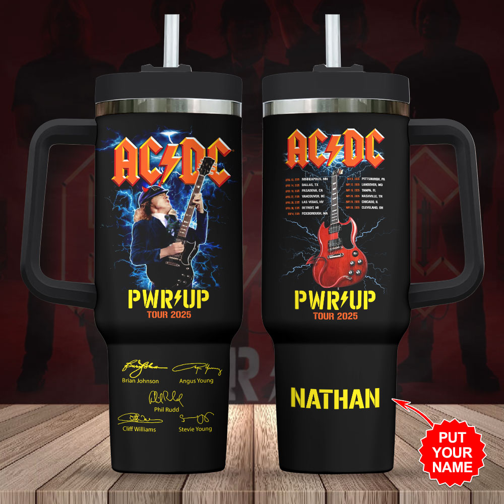 AC/DC Music Custom Stanley Cup 40 oz 30 oz Tumbler With HandleTVC2301248