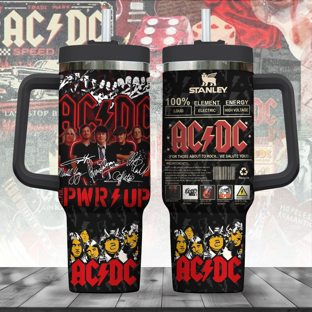AC/DC Music Custom Stanley Cup 40 oz 30 oz Tumbler With HandleTVC2301248