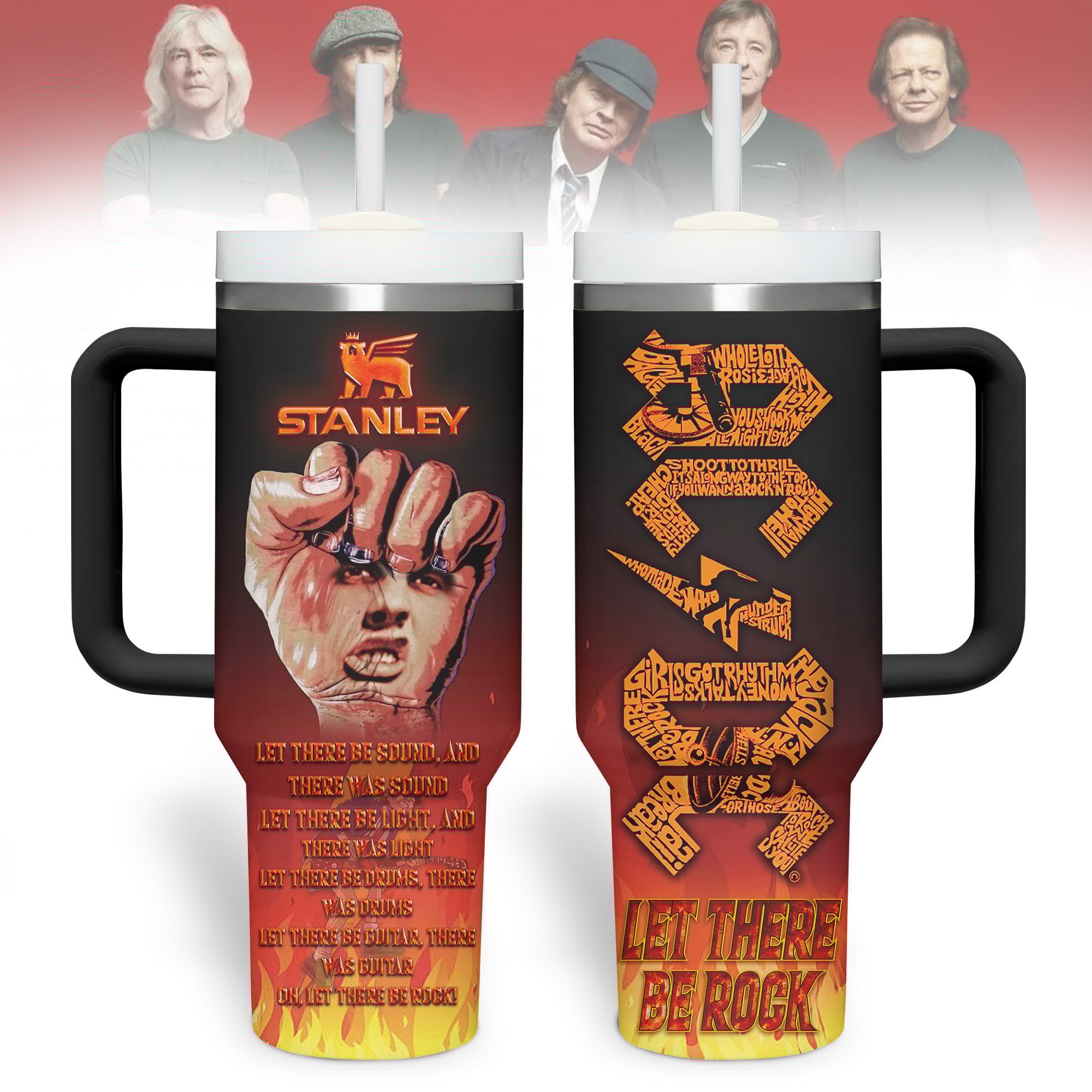 AC/DC Music Custom Stanley Cup 40 oz 30 oz Tumbler With HandleTVC2301279