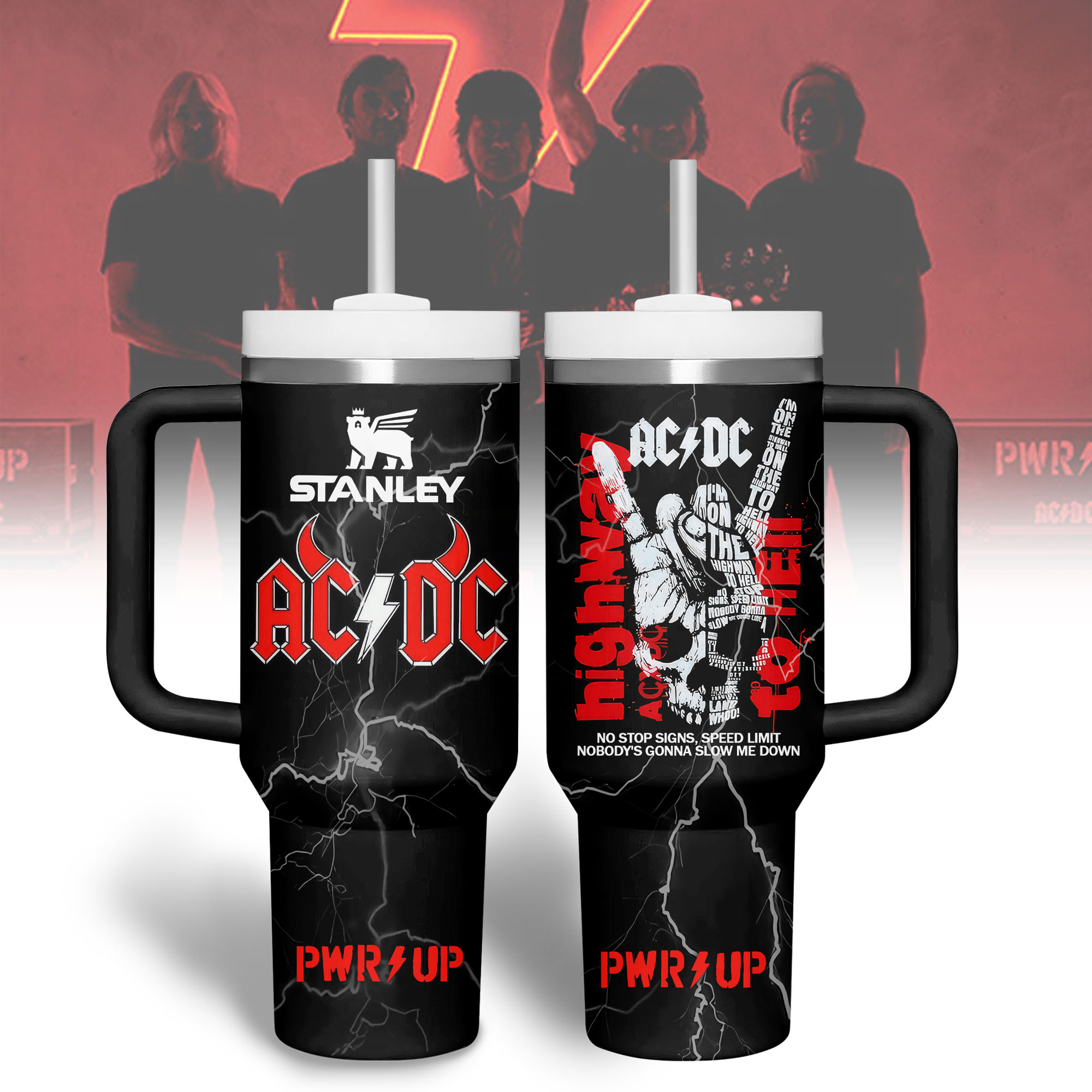 AC/DC Music Custom Stanley Cup 40 oz 30 oz Tumbler With HandleTVC2301341