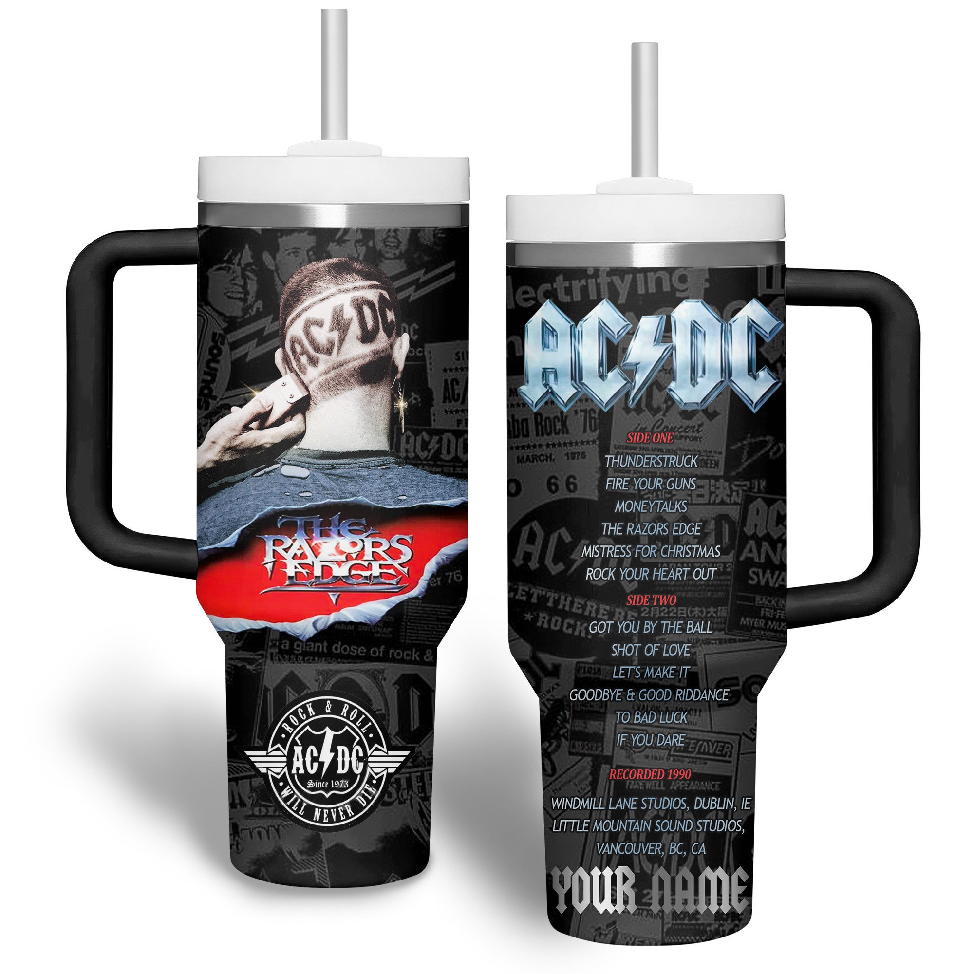 AC/DC Music Custom Stanley Cup 40 oz 30 oz Tumbler With HandleTVC2301514