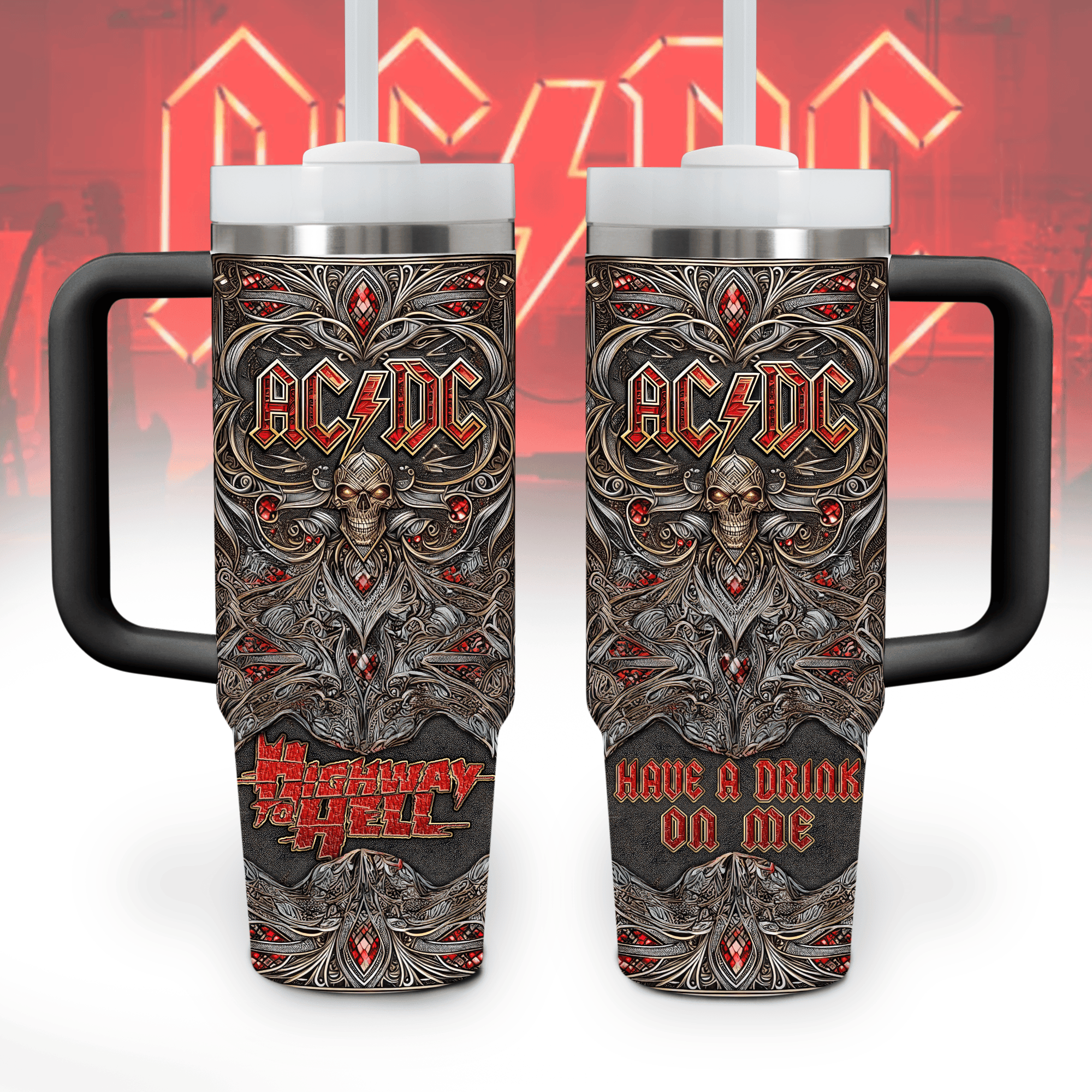AC/DC Music Custom Stanley Cup 40 oz 30 oz Tumbler With HandleTVC2301799