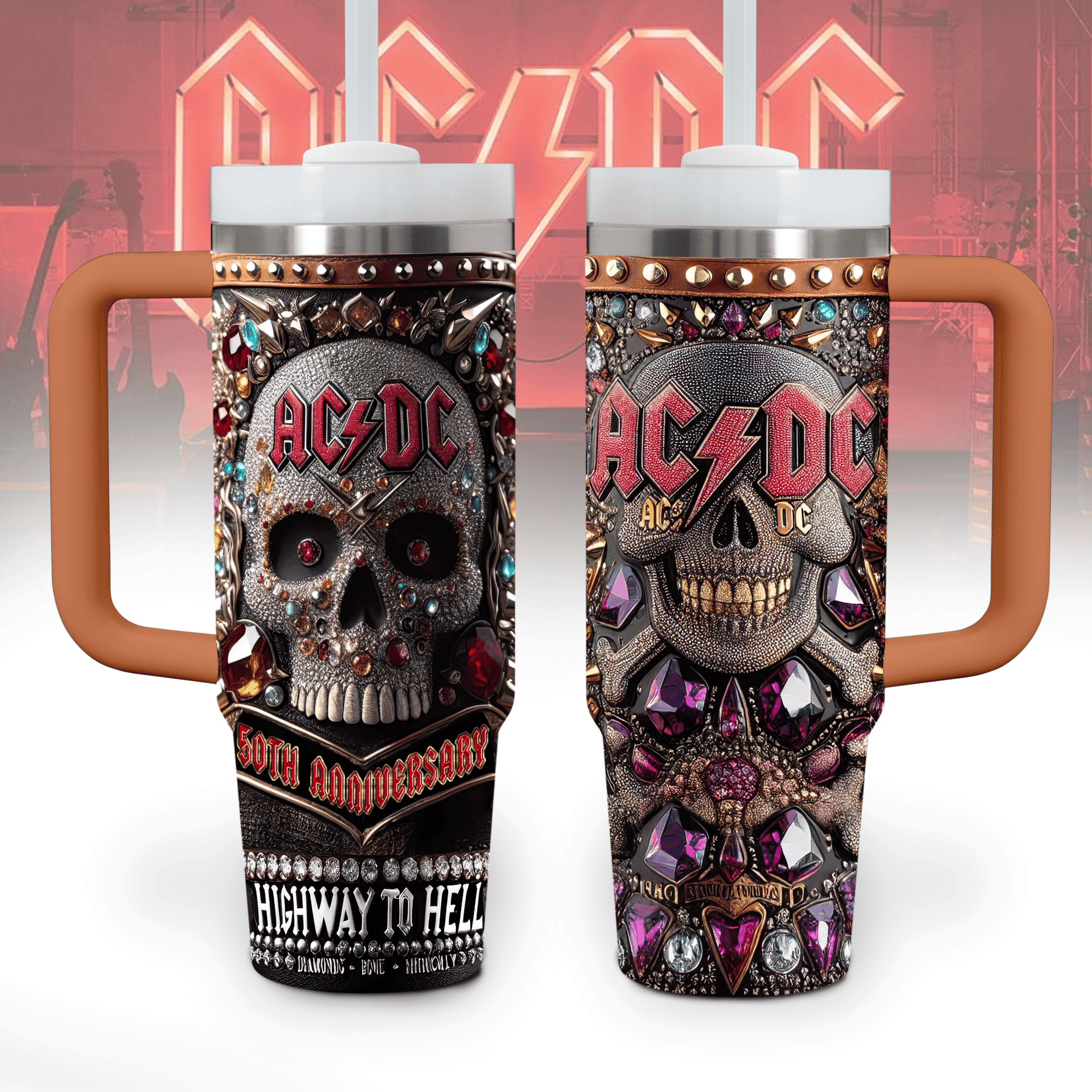 AC/DC Music Custom Stanley Cup 40 oz 30 oz Tumbler With HandleTVC2301799