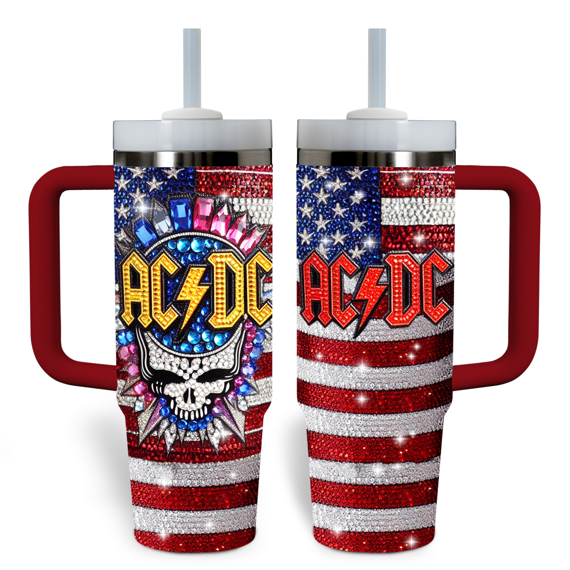 AC/DC Music Custom Stanley Cup 40 oz 30 oz Tumbler With HandleTVC2301799
