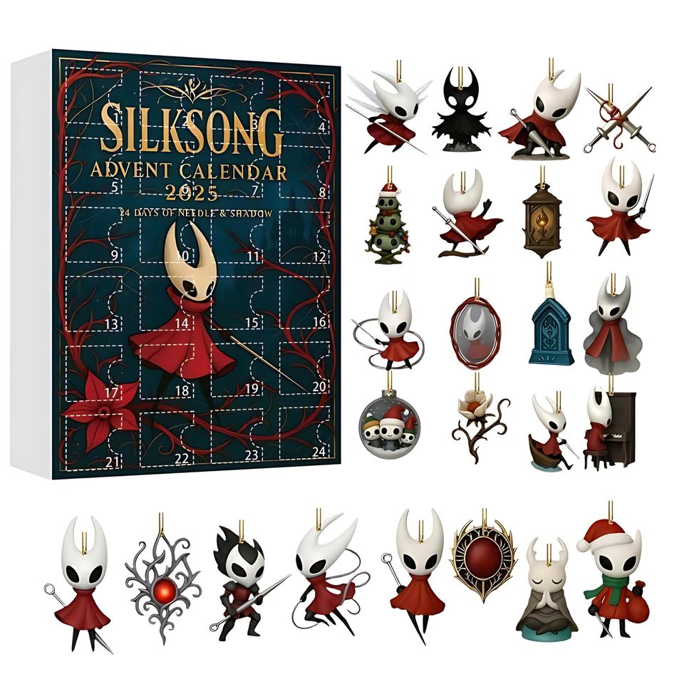 Acrylic Advent Calendar 24 Days of Silksong Magic | Hornet & Knight Holiday Decor 2025
