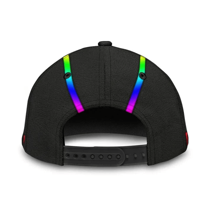 Adeenyc 3D LGBT Cap For Couple Lesbian, Be Proud Be Visible LGBT Printing Baseball Cap Hat, Gift For Gay Friends Trucker Hats Custom Hats Gifts For Men & Women