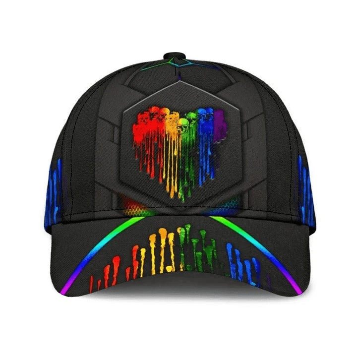 Adeenyc 3D LGBT Cap For Couple Lesbian, Be Proud Be Visible LGBT Printing Baseball Cap Hat, Gift For Gay Friends Trucker Hats Custom Hats Gifts For Men & Women