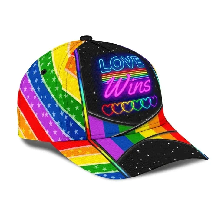 Adeenyc 3D Printed Cap For Gay Friend Gift, Gay Rights Are Human Rights Too LGBT Printing Baseball Cap Hat Trucker Hats Custom Hats Gifts For Men & Women