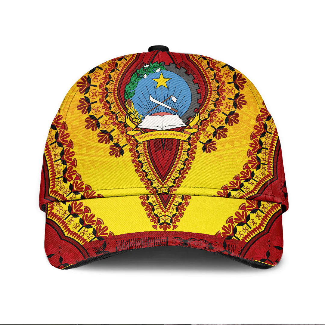 Adeenyc Africa Cap - Angola - Yellow Version Classic Cap Baseball Cap Hat Trucker Hats Custom Hats Gifts For Men & Women