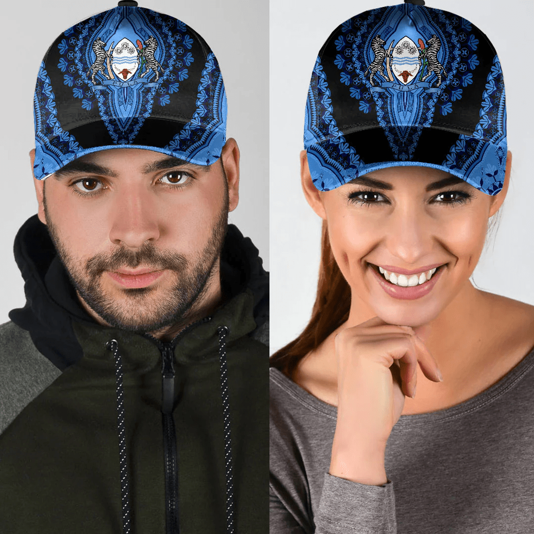 Adeenyc Africa Cap - Botswana - Black Version Classic Cap Baseball Cap Hat Trucker Hats Custom Hats Gifts For Men & Women