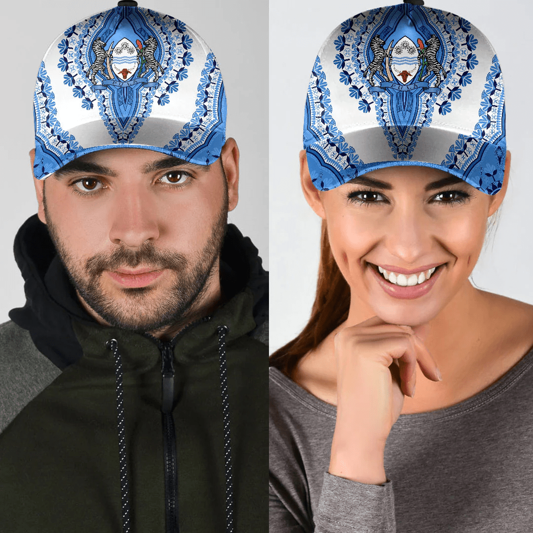 Adeenyc Africa Cap - Botswana - White Version Classic Cap Baseball Cap Hat Trucker Hats Custom Hats Gifts For Men & Women