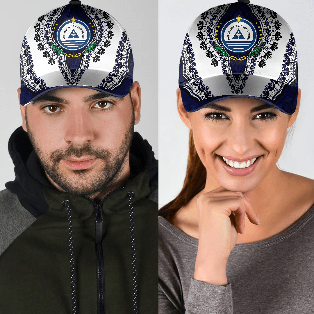 Adeenyc Africa Cap - Cape Verde - White Version Classic Cap Baseball Cap Hat Trucker Hats Custom Hats Gifts For Men & Women