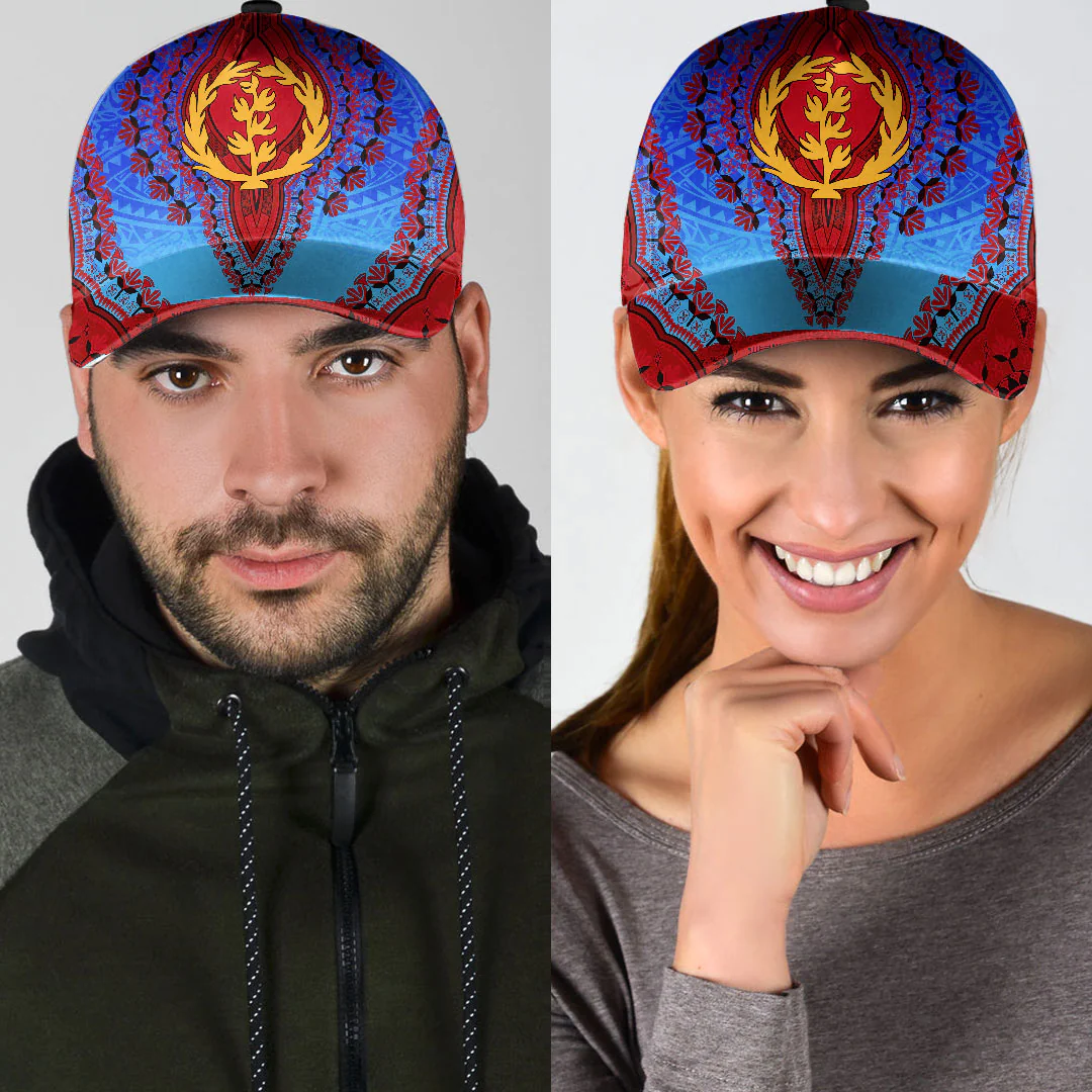 Adeenyc Africa Cap - Eritrea - Blue Version Classic Cap Baseball Cap Hat Trucker Hats Custom Hats Gifts For Men & Women