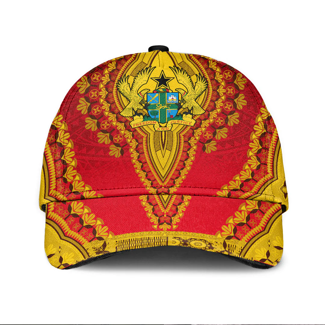 Adeenyc Africa Cap - Ghana - Red Version Classic Cap Baseball Cap Hat Trucker Hats Custom Hats Gifts For Men & Women