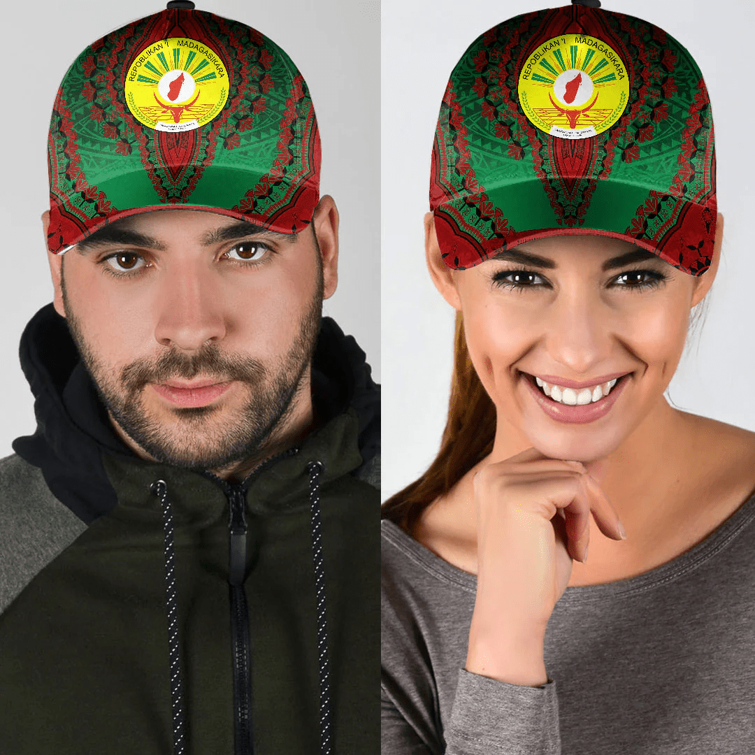 Adeenyc Africa Cap - Madagascar - Green Version Classic Cap Baseball Cap Hat Trucker Hats Custom Hats Gifts For Men & Women