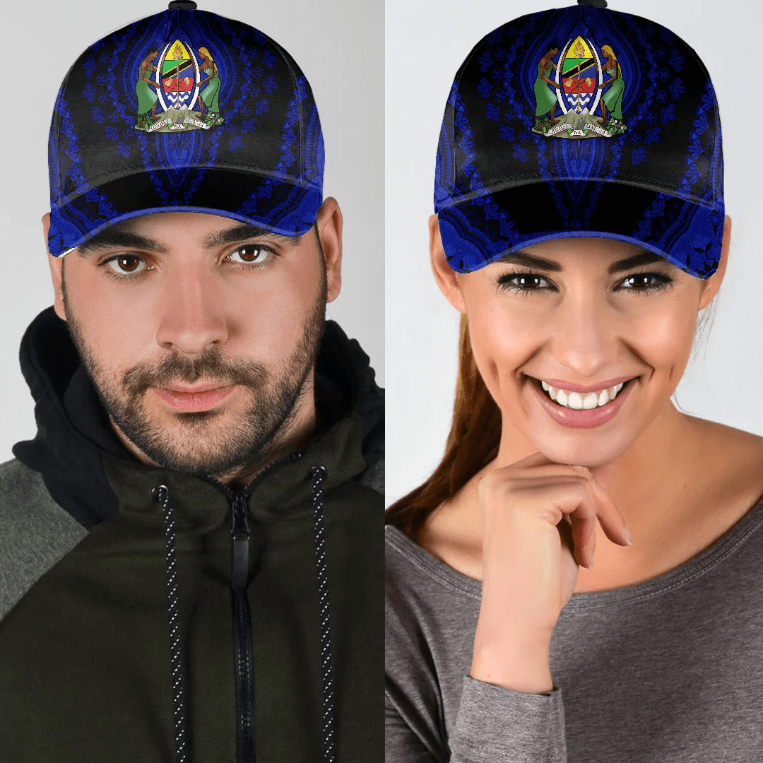 Adeenyc Africa Cap - Tanzania - Black Version Classic Cap Baseball Cap Hat Trucker Hats Custom Hats Gifts For Men & Women