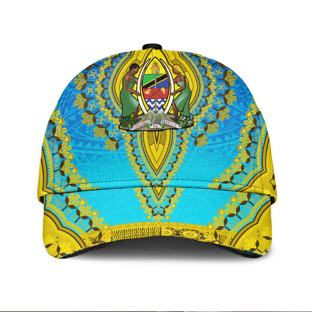 Adeenyc Africa Cap - Tanzania - Blue Version Classic Cap Baseball Cap Hat Trucker Hats Custom Hats Gifts For Men & Women