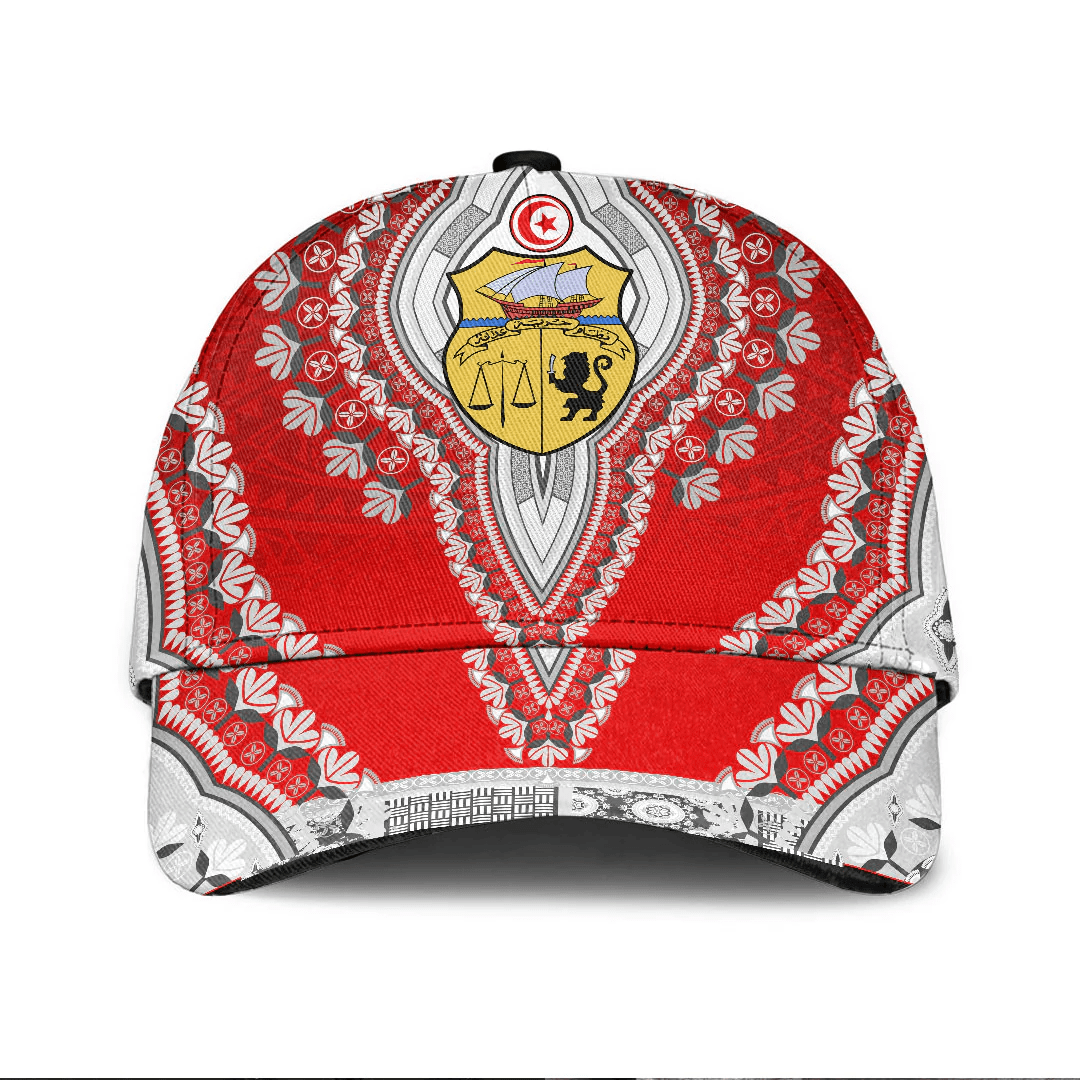 Adeenyc Africa Cap - Tunisia - Red Version Classic Cap Baseball Cap Hat Trucker Hats Custom Hats Gifts For Men & Women