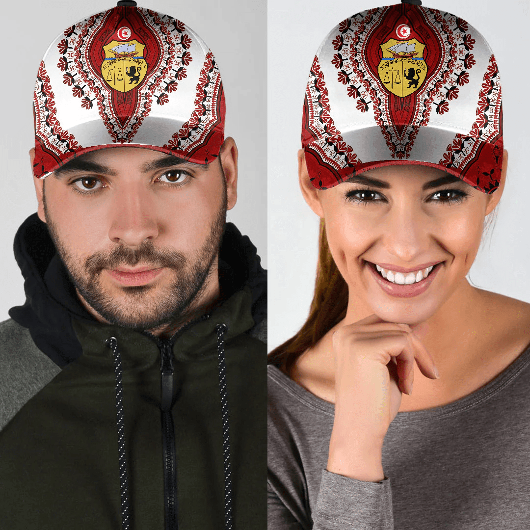 Adeenyc Africa Cap - Tunisia - White-Version Classic Cap Baseball Cap Hat Trucker Hats Custom Hats Gifts For Men & Women