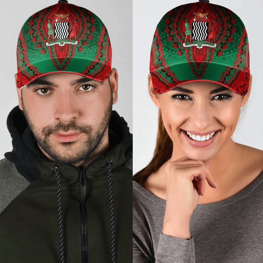 Adeenyc Africa Cap - Zambia Classic Cap Baseball Cap Hat Trucker Hats Custom Hats Gifts For Men & Women