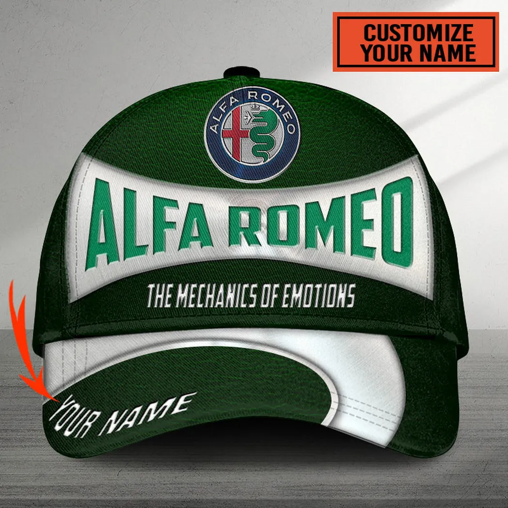 Adeenyc Alfa Romeo Classic Cap, Customized Name Hat 3d Baseball Cap Classic Hat 