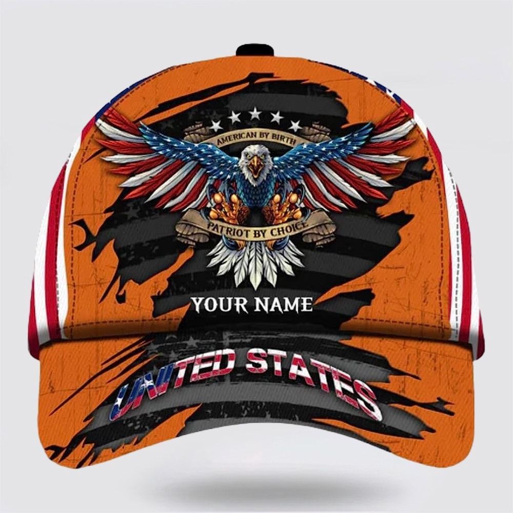 Adeenyc American By Birth Patriot By Choice Eagle Baseball Cap, Christian Baseball Cap, Religious Cap, Christian Hat Trucker Hats Custom Hats Gifts For Men & Women