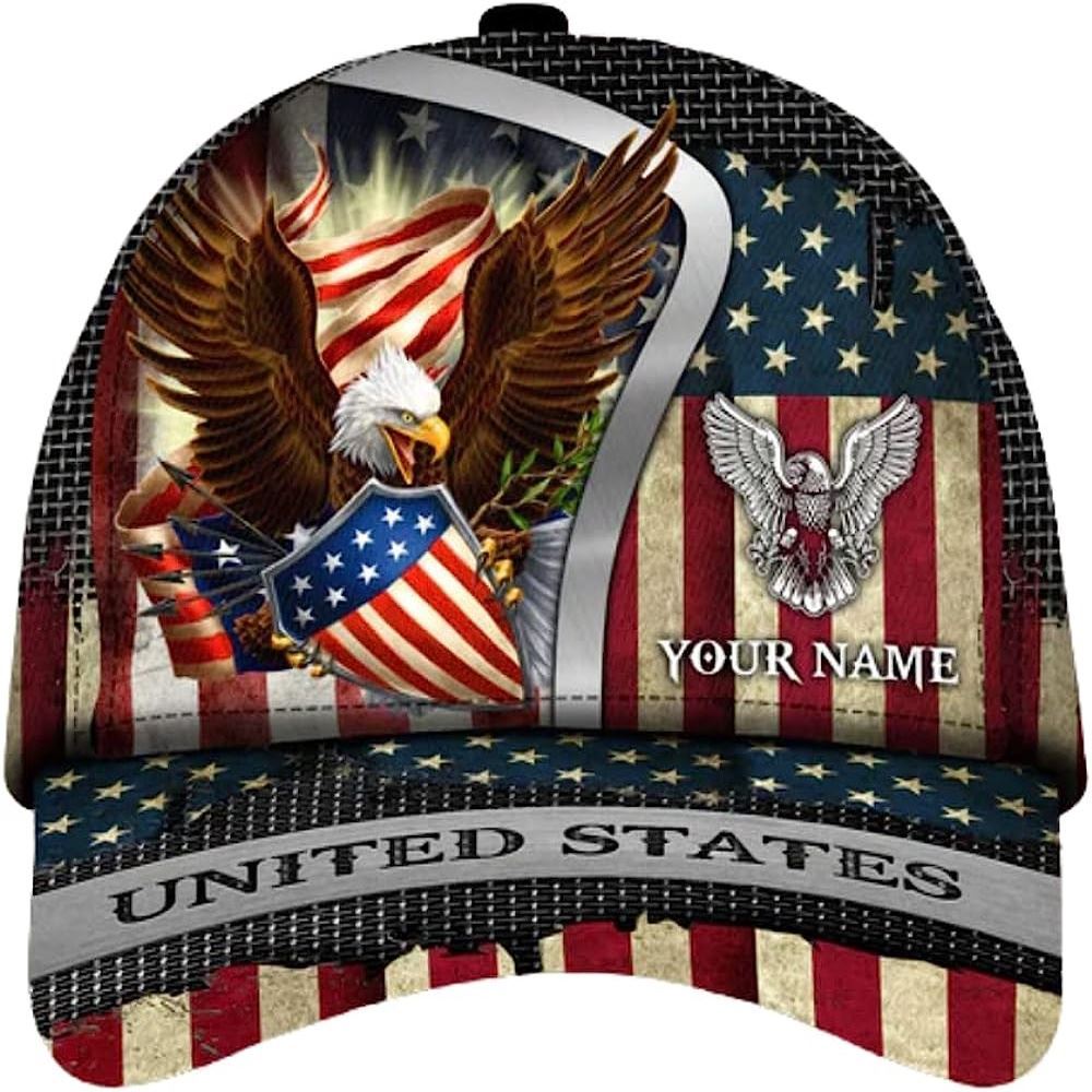 Adeenyc American Eagle Baseball Cap, Christian Baseball Cap, Religious Cap, Christian Hat Trucker Hats Custom Hats Gifts For Men & Women