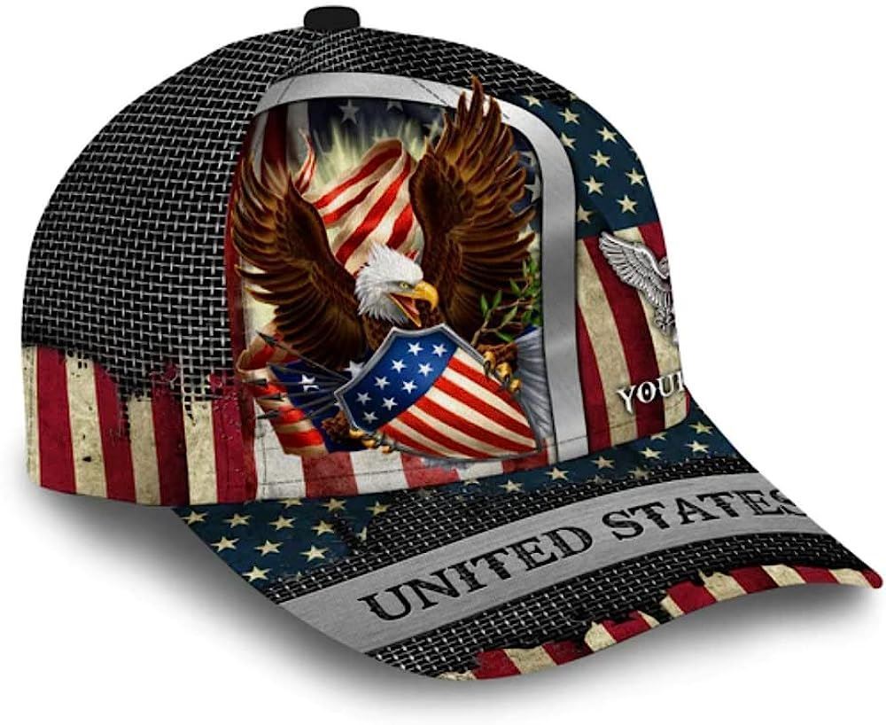 Adeenyc American Eagle Baseball Cap, Christian Baseball Cap, Religious Cap, Christian Hat Trucker Hats Custom Hats Gifts For Men & Women