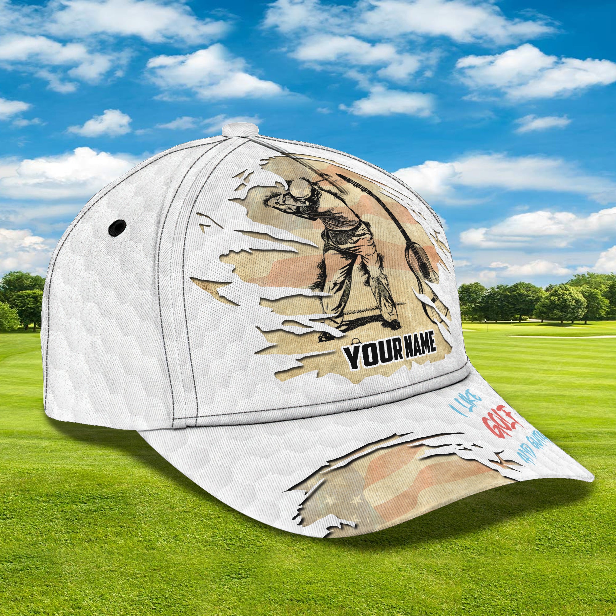 Adeenyc American Horse - Personalized Name Cap Classic Hat Trucker Hats Custom Hats Gifts For Men & Women