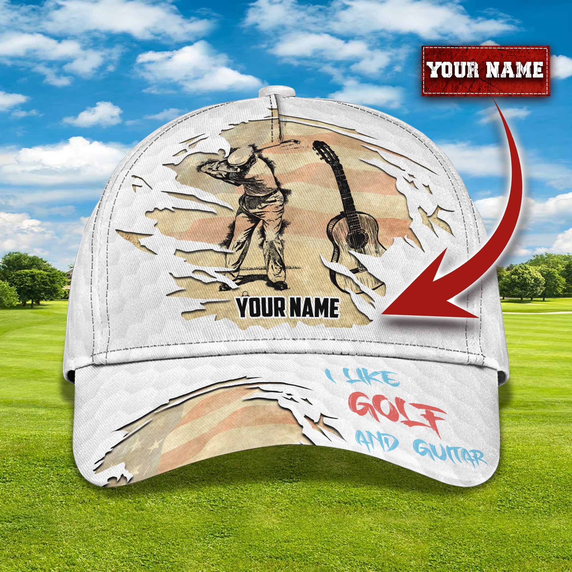 Adeenyc American Horse - Personalized Name Cap Classic Hat Trucker Hats Custom Hats Gifts For Men & Women