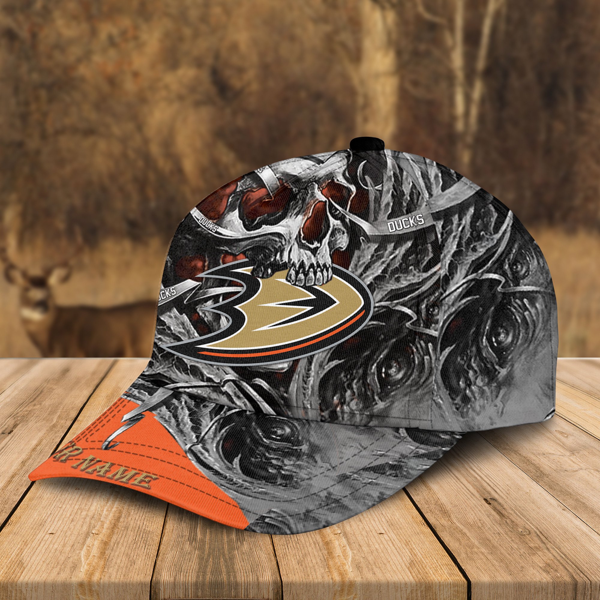 Adeenyc Anaheim Ducks NHL 3D Classic Cap Personalized Gift For Fans