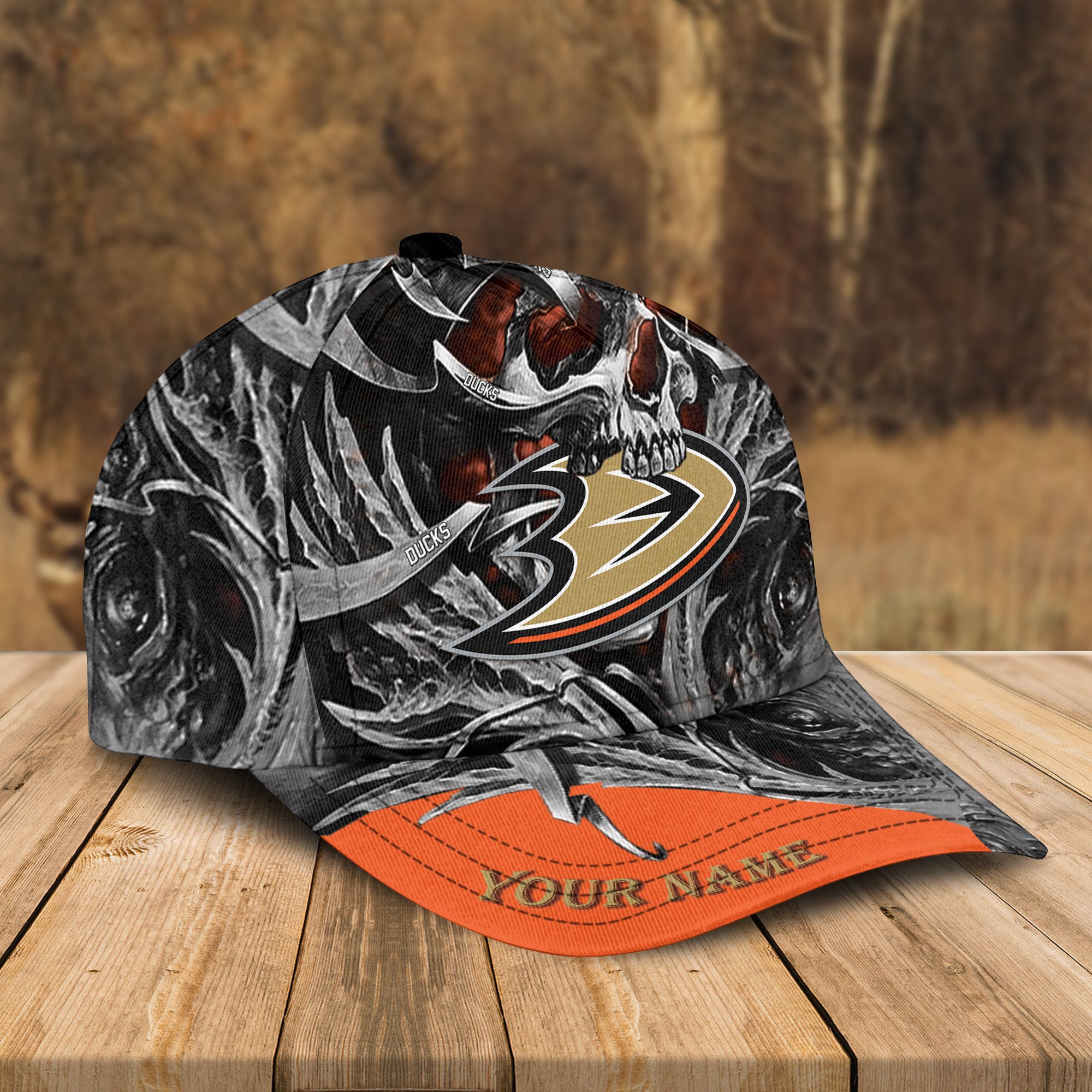 Adeenyc Anaheim Ducks NHL 3D Classic Cap Personalized Gift For Fans