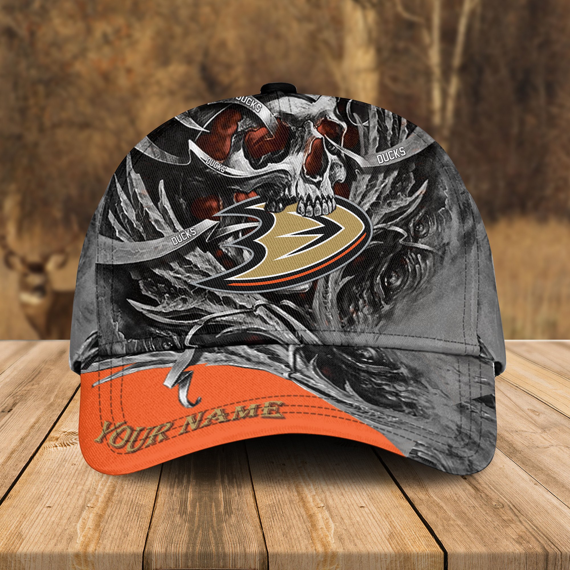 Adeenyc Anaheim Ducks NHL 3D Classic Cap Personalized Gift For Fans