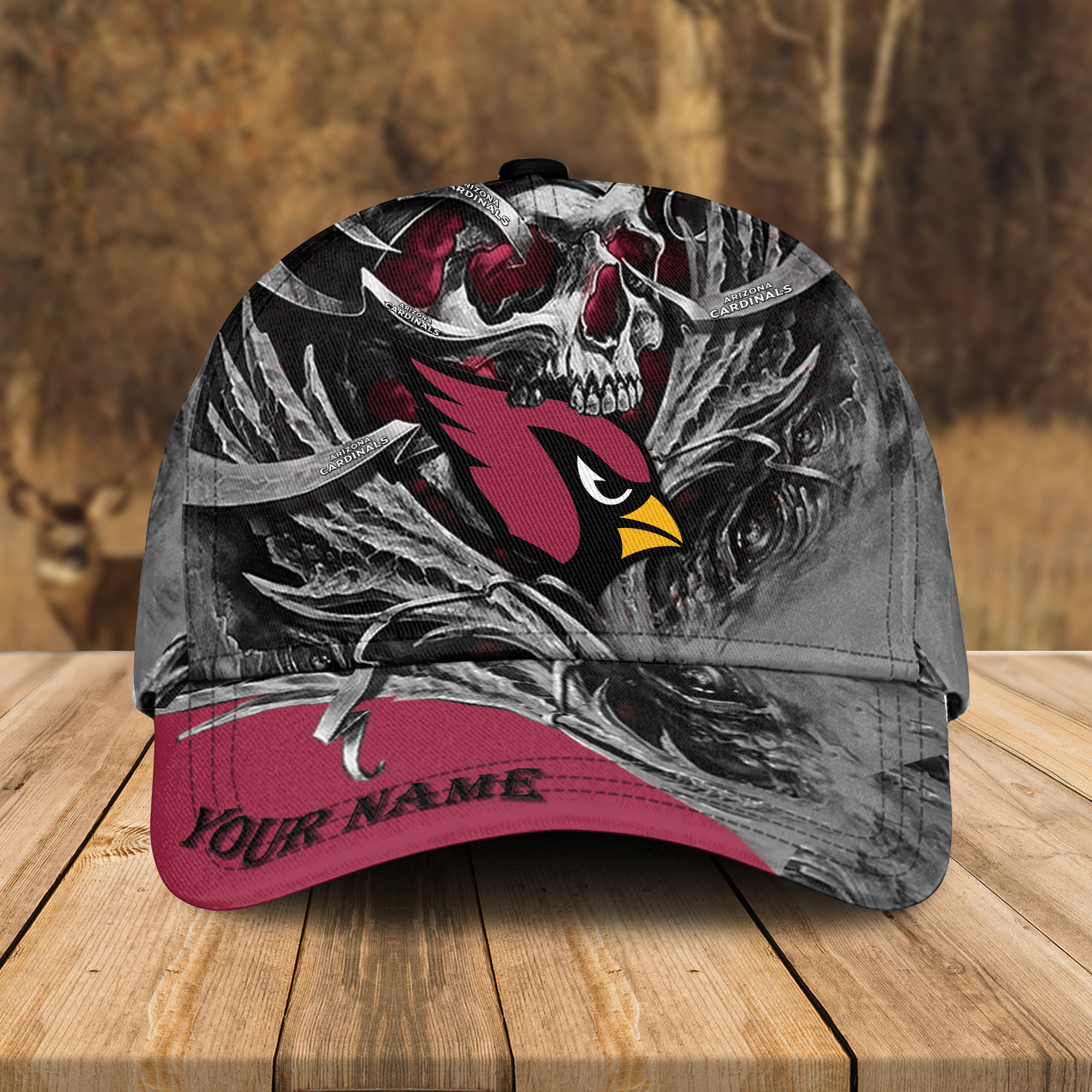 Adeenyc Arizona Cardinals NFL 3D Classic Cap Personalized Gift For Fans