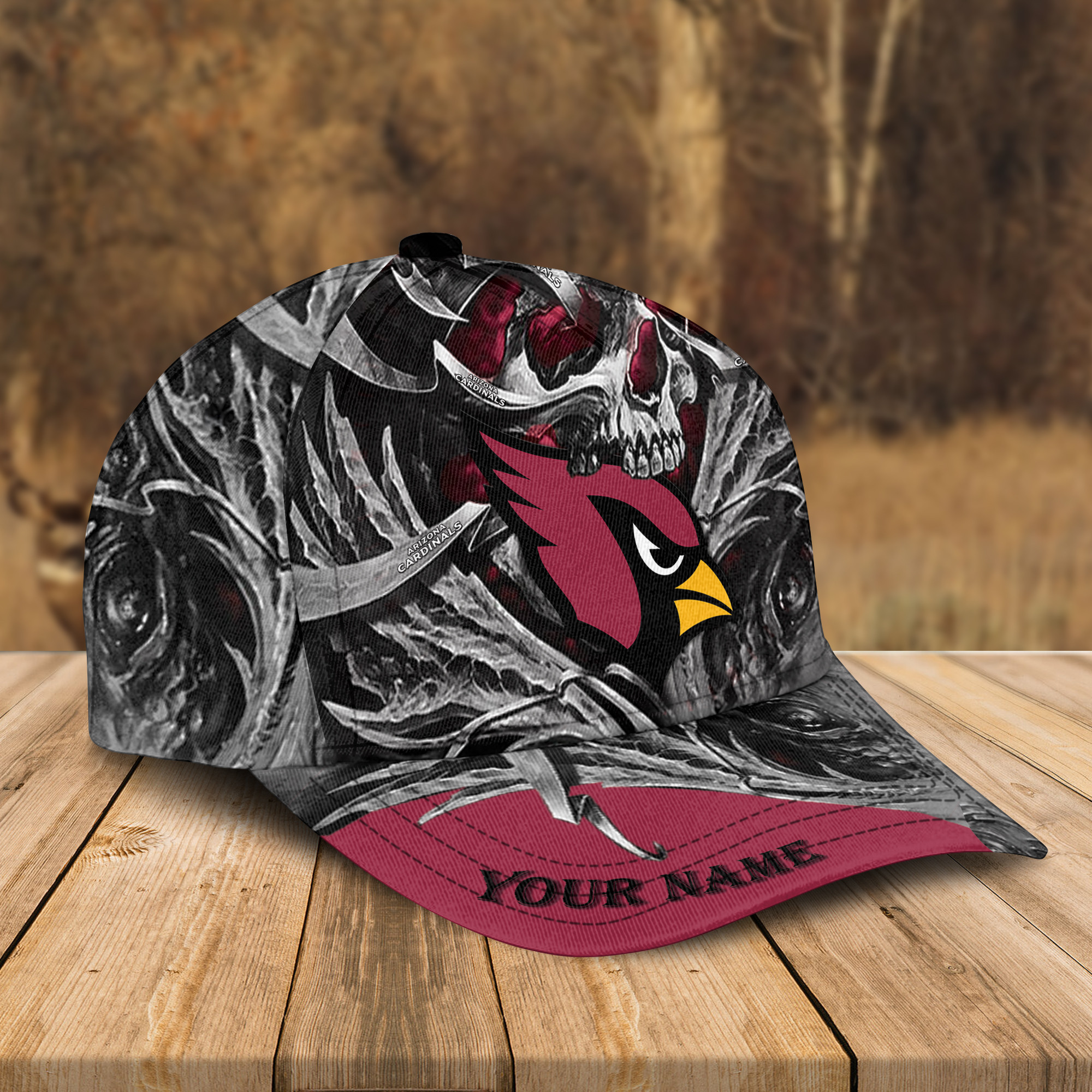 Adeenyc Arizona Cardinals NFL 3D Classic Cap Personalized Gift For Fans